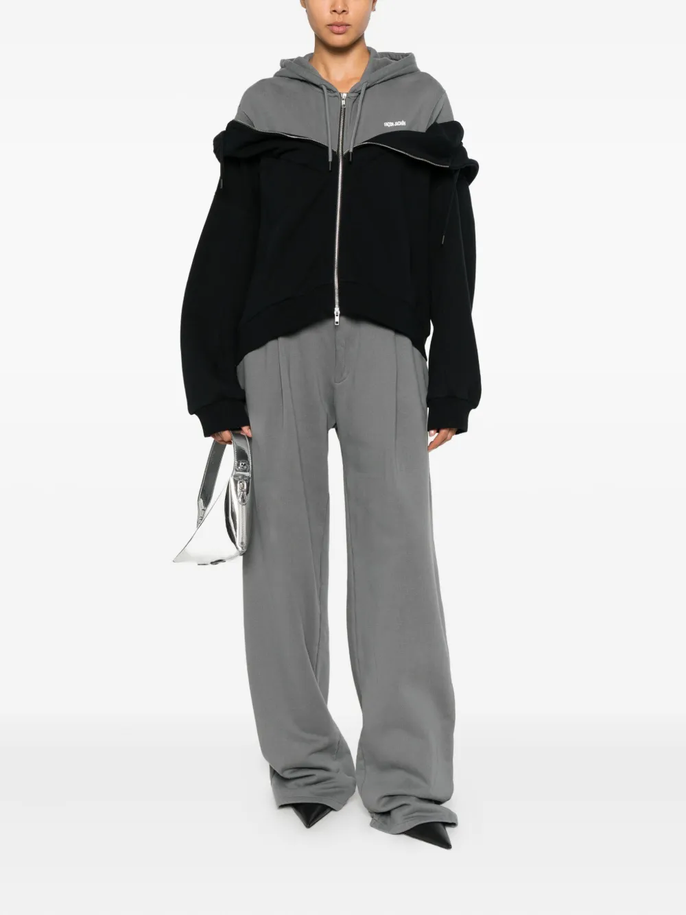 FAÇON JACMIN Serena hoodie met ritssluiting - Zwart