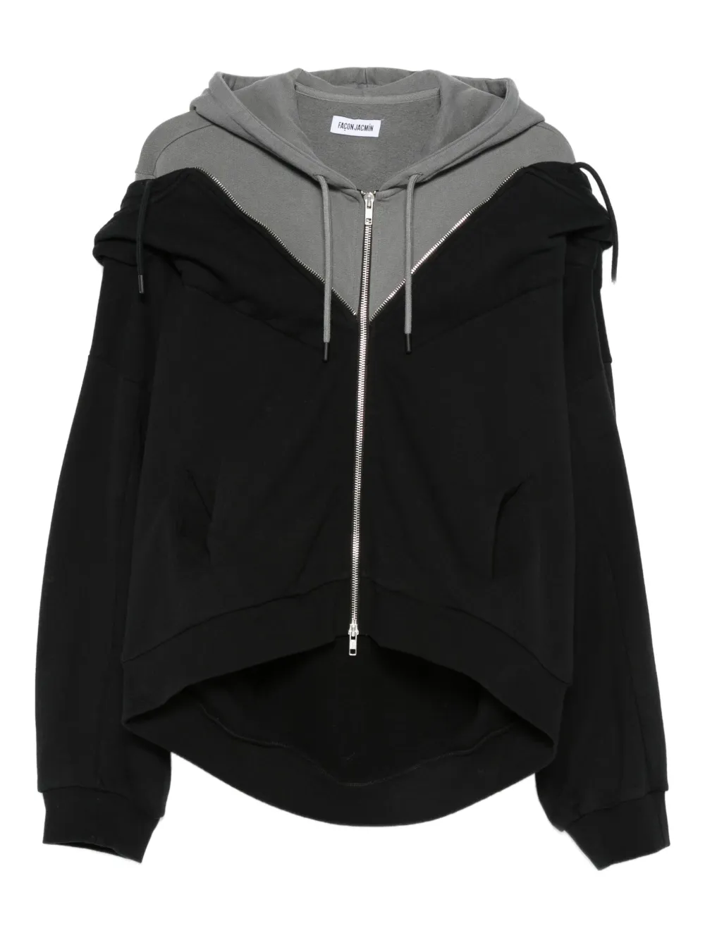 FAÇON JACMIN Serena zip-fastening hoodie | Black | Image 1