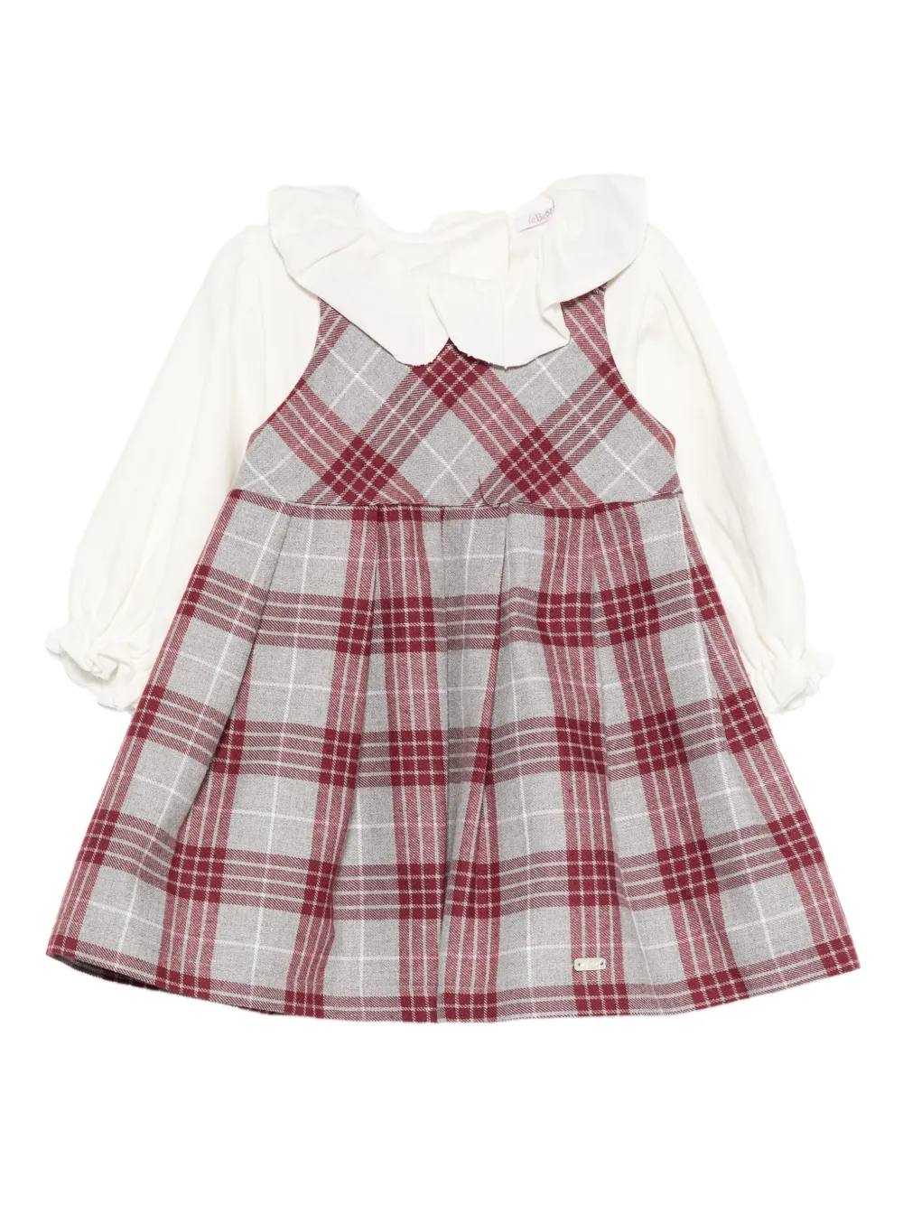 Le Bebé Enfant set de vestido y playera | gris | Image 1
