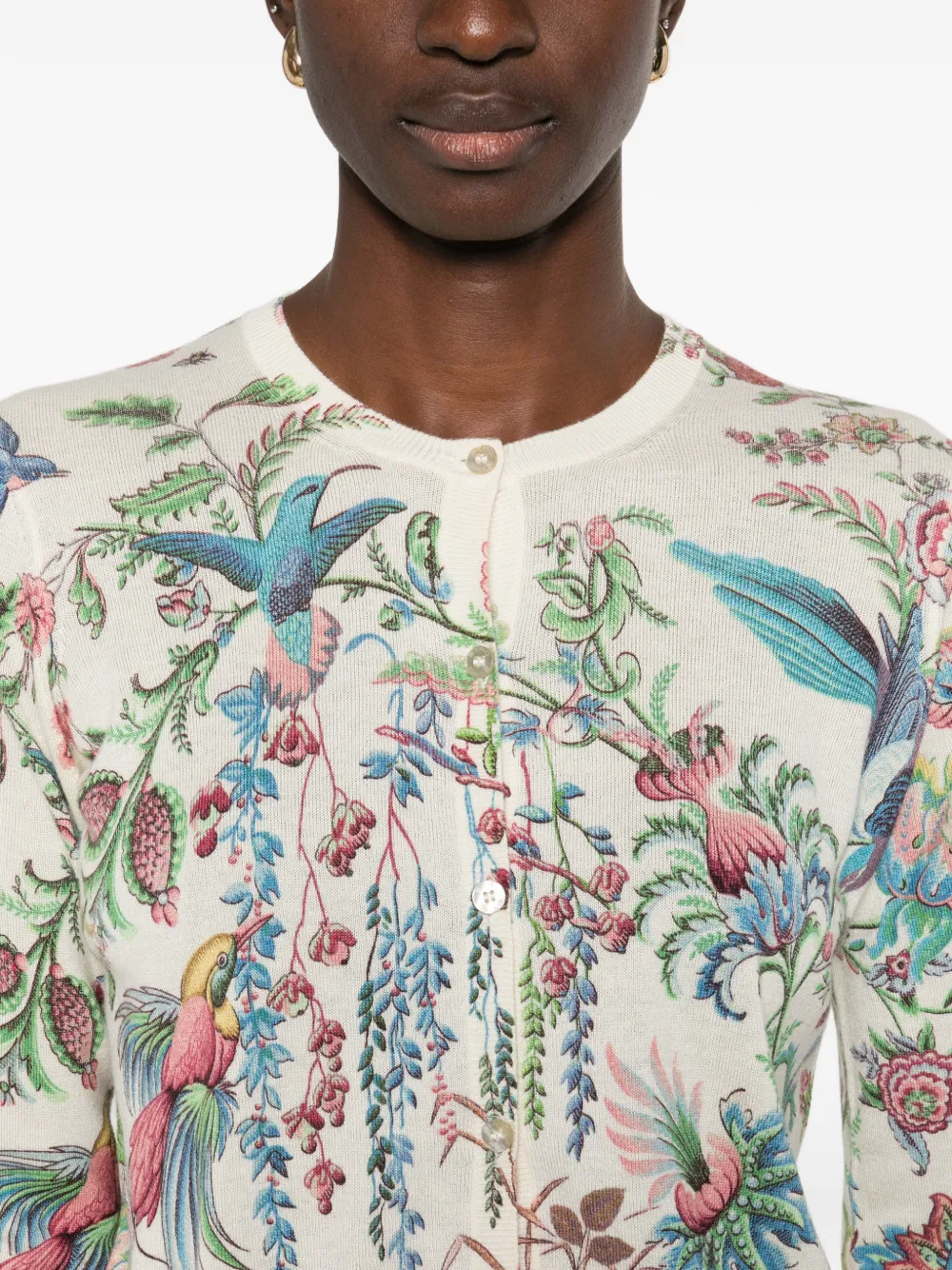 ETRO Vest met bloemenpatroon Beige