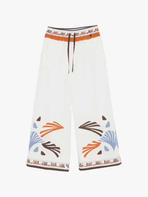 Herno printed drawstring trousers