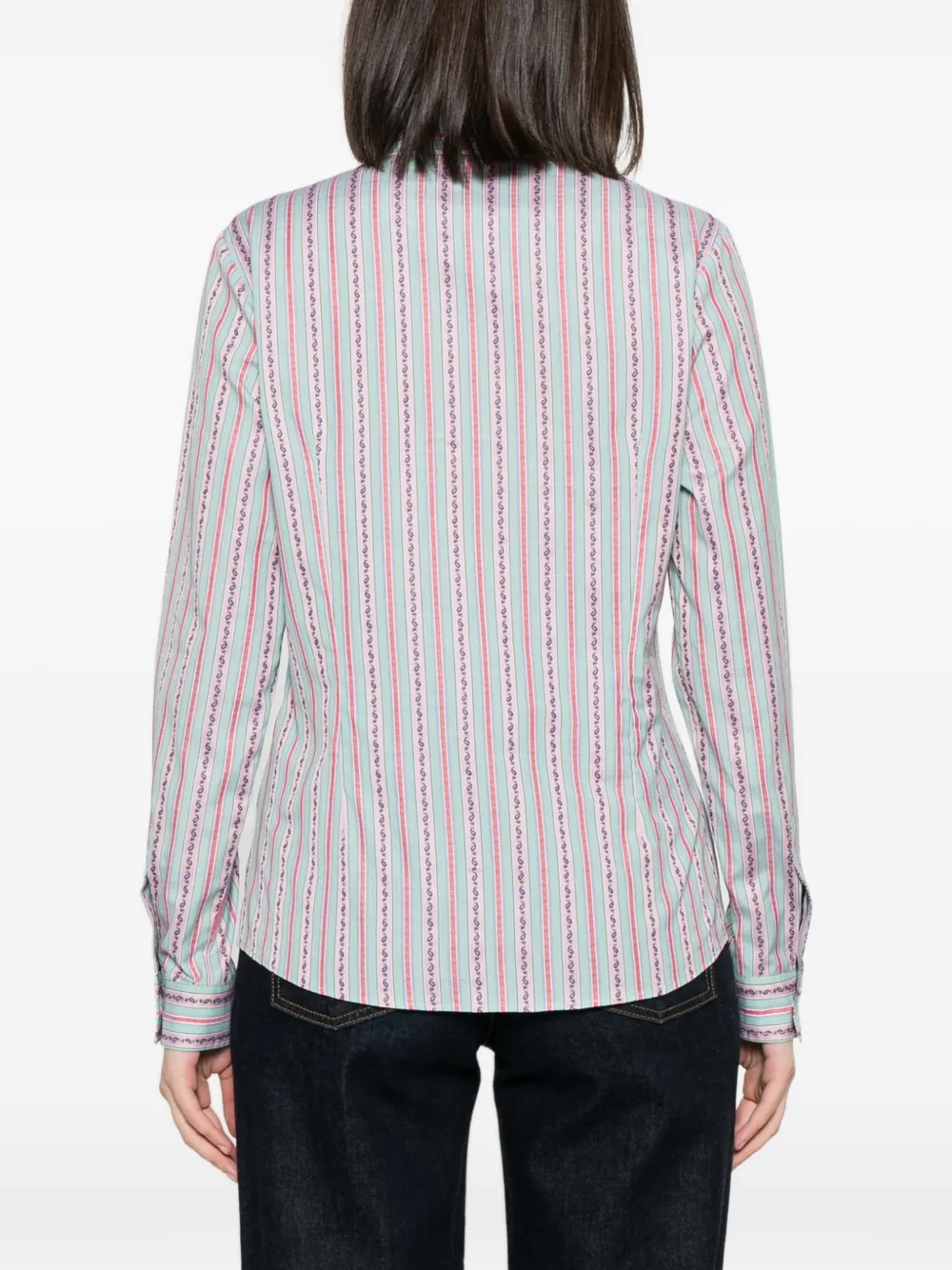ETRO Gestreept shirt Groen