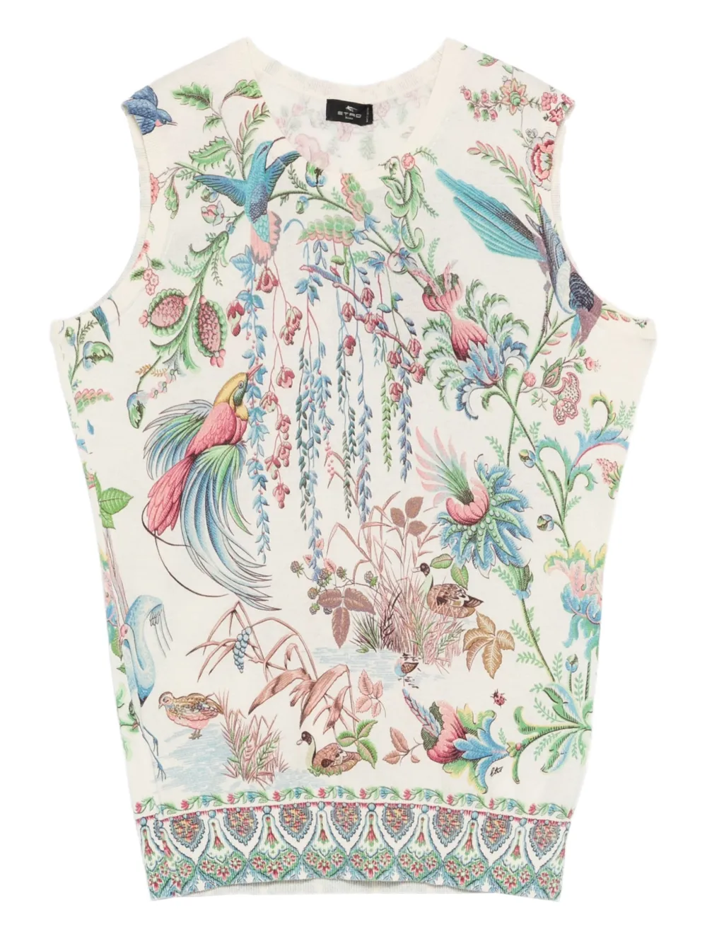 ETRO Top a fiori - Toni neutri