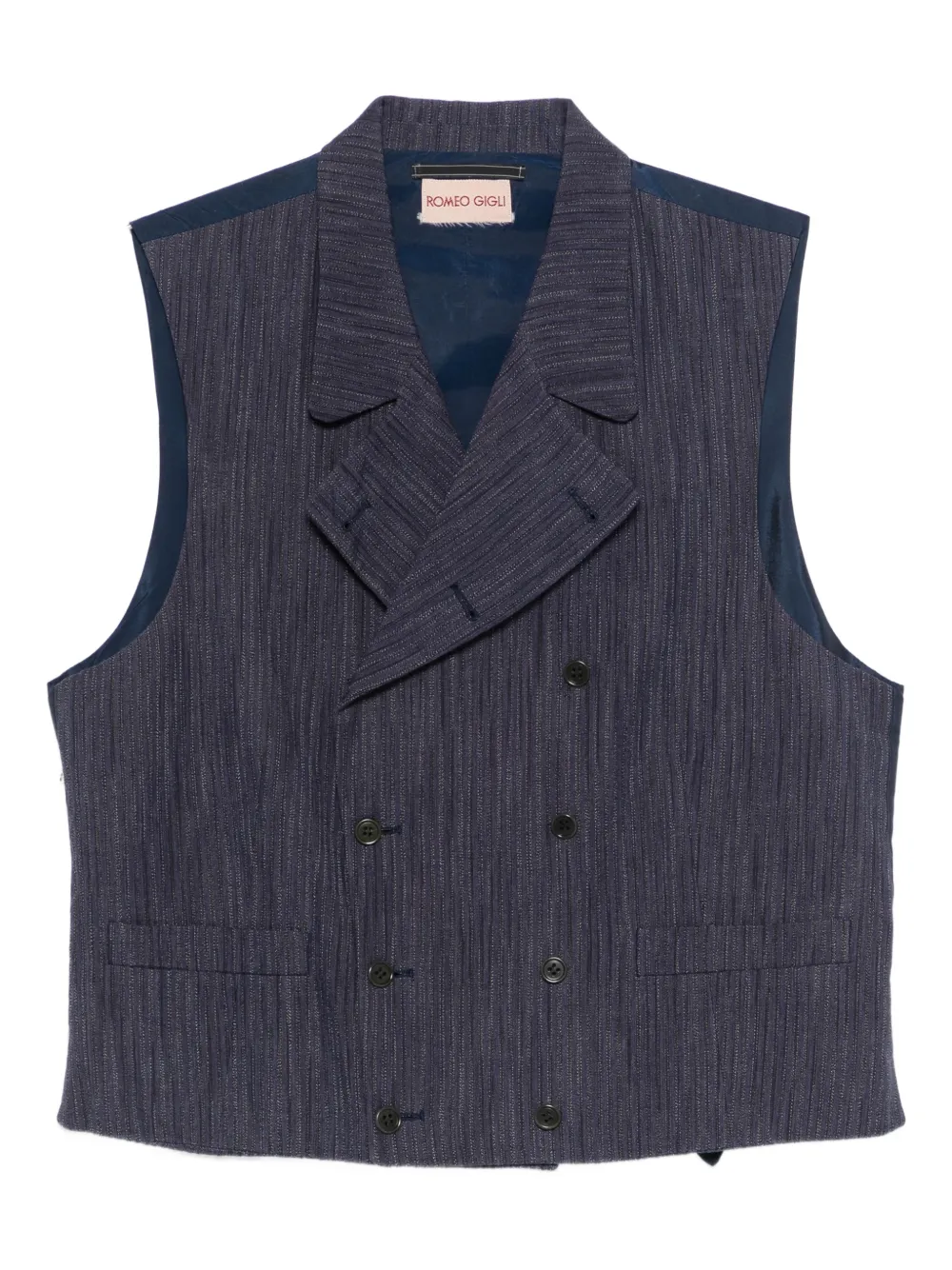 Romeo Gigli Pre-Owned Gilet doppiopetto anni '90 - Blu