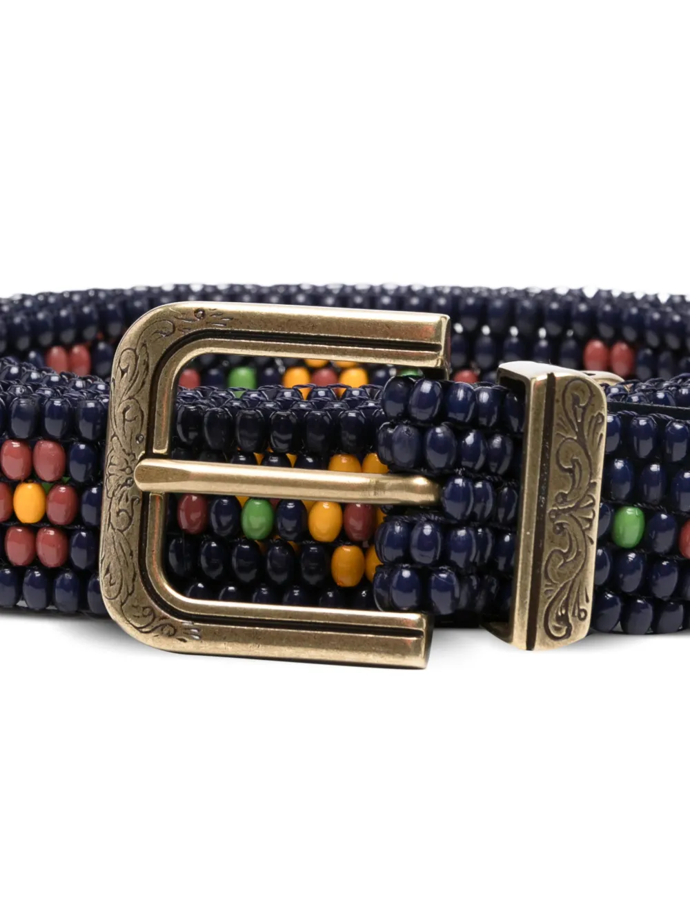 beaded buckle belt