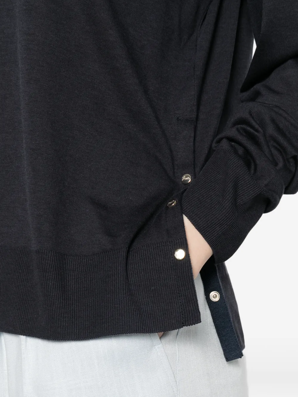 Herno T-shirt met ronde hals Blauw