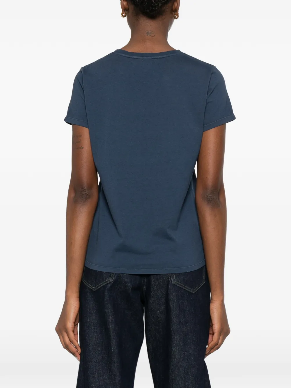 La DoubleJ Grafisch T-shirt Blauw