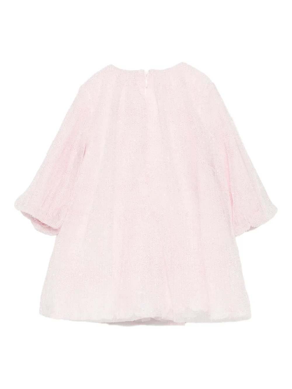 Le Bebé Enfant bow-detail dress - Roze