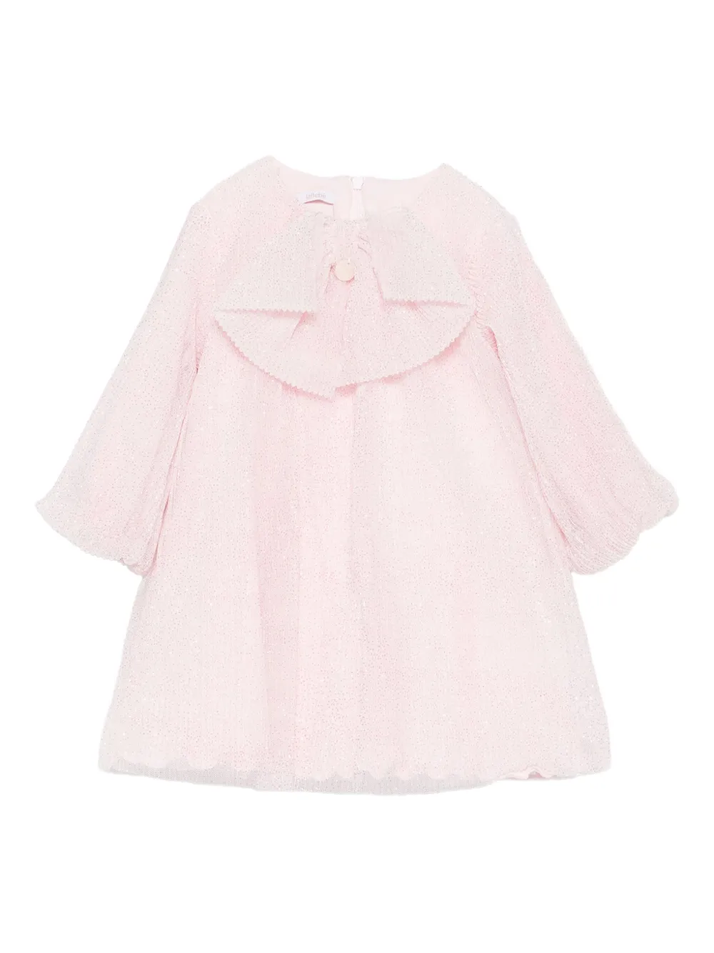 Le Bebé Enfant bow-detail dress - Rosa