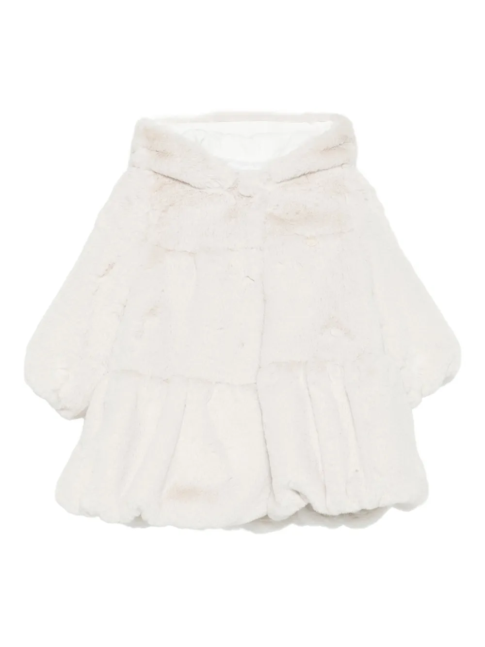 Le Bebé Enfant abrigo texturizado con capucha | neutro | Image 1