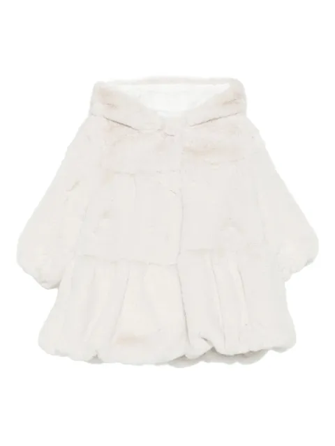 Le Bebé Enfant manteau en fourrure artificielle à capuche