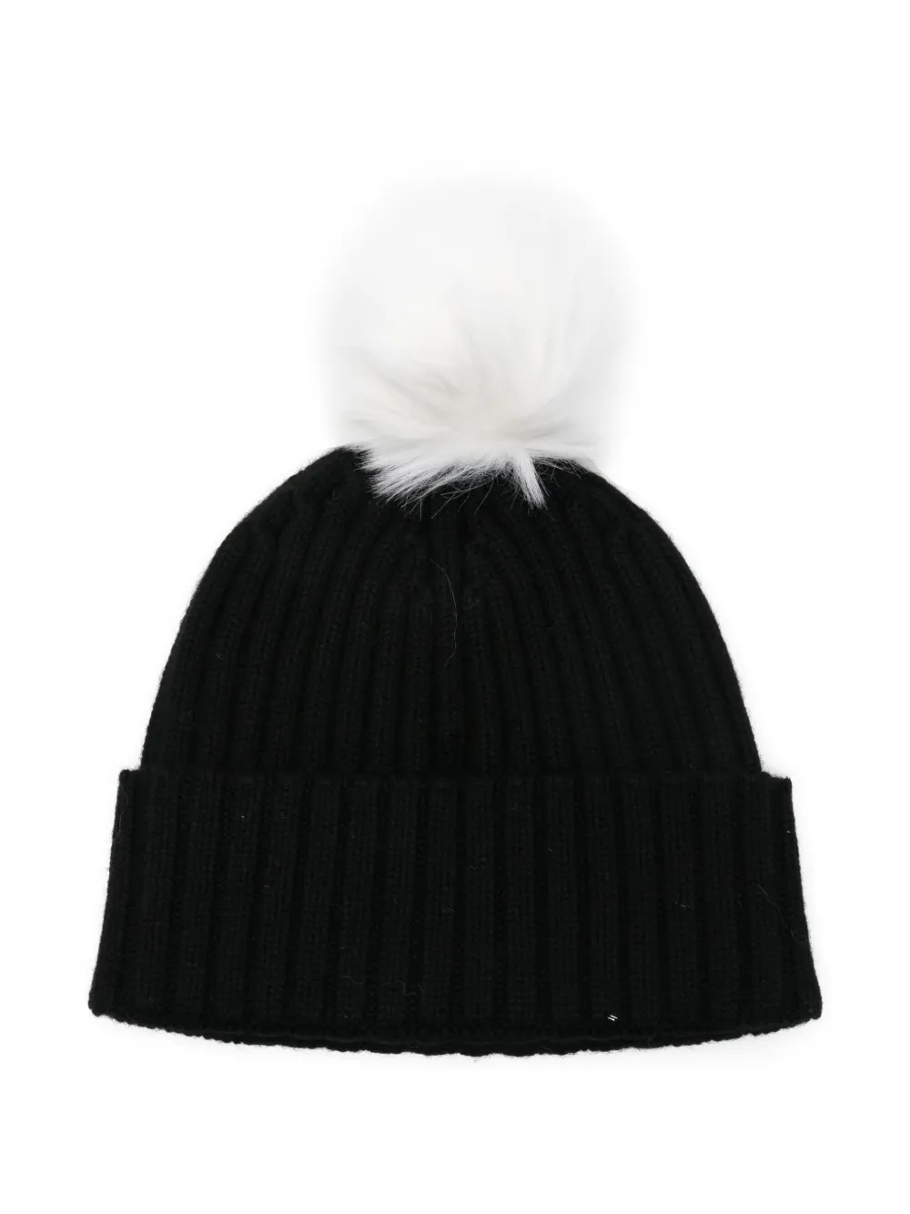Mc2 Saint Barth Pompom Embroidered Hat In Black