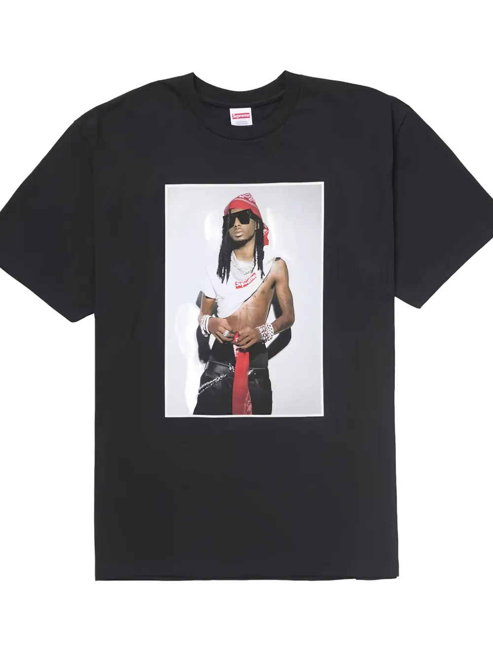 Supreme Playboi Carti T-shirt met grafische print - Zwart