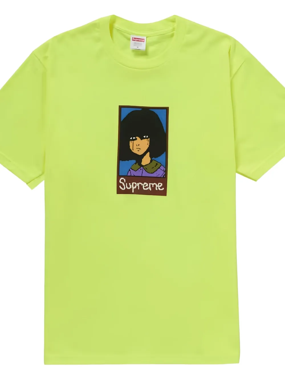 Supreme Emo-graphic cotton T-shirt - Geel