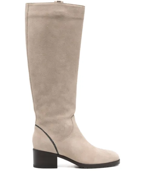 Doucal's calf suede 50mm boots