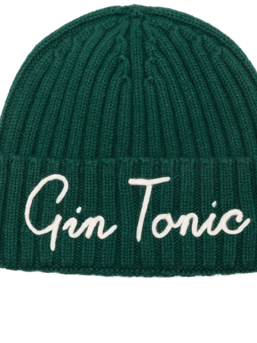 Mc2 Saint Barth Ribbed Beanie In Green