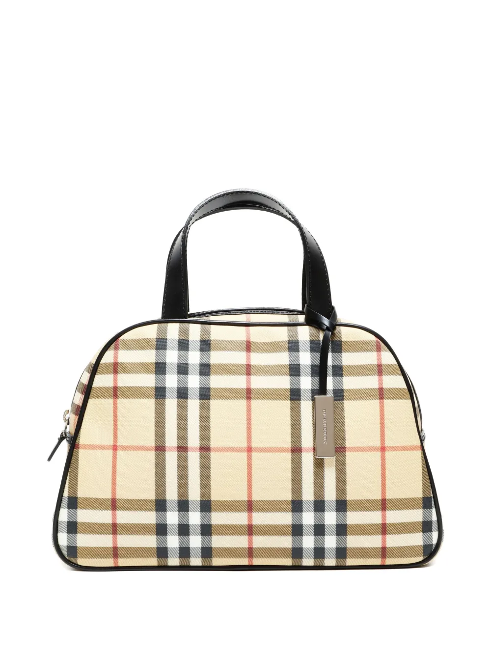 Burberry Pre-Owned 2010 tartan bowling bag - Toni neutri