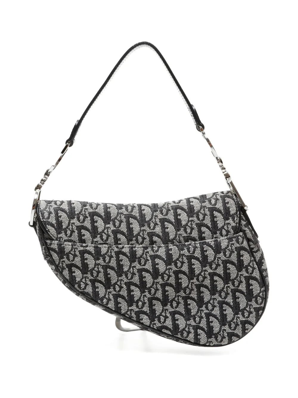 Christian Dior Pre-Owned 2002 Trotter D charm saddle shoulder bag - Zwart