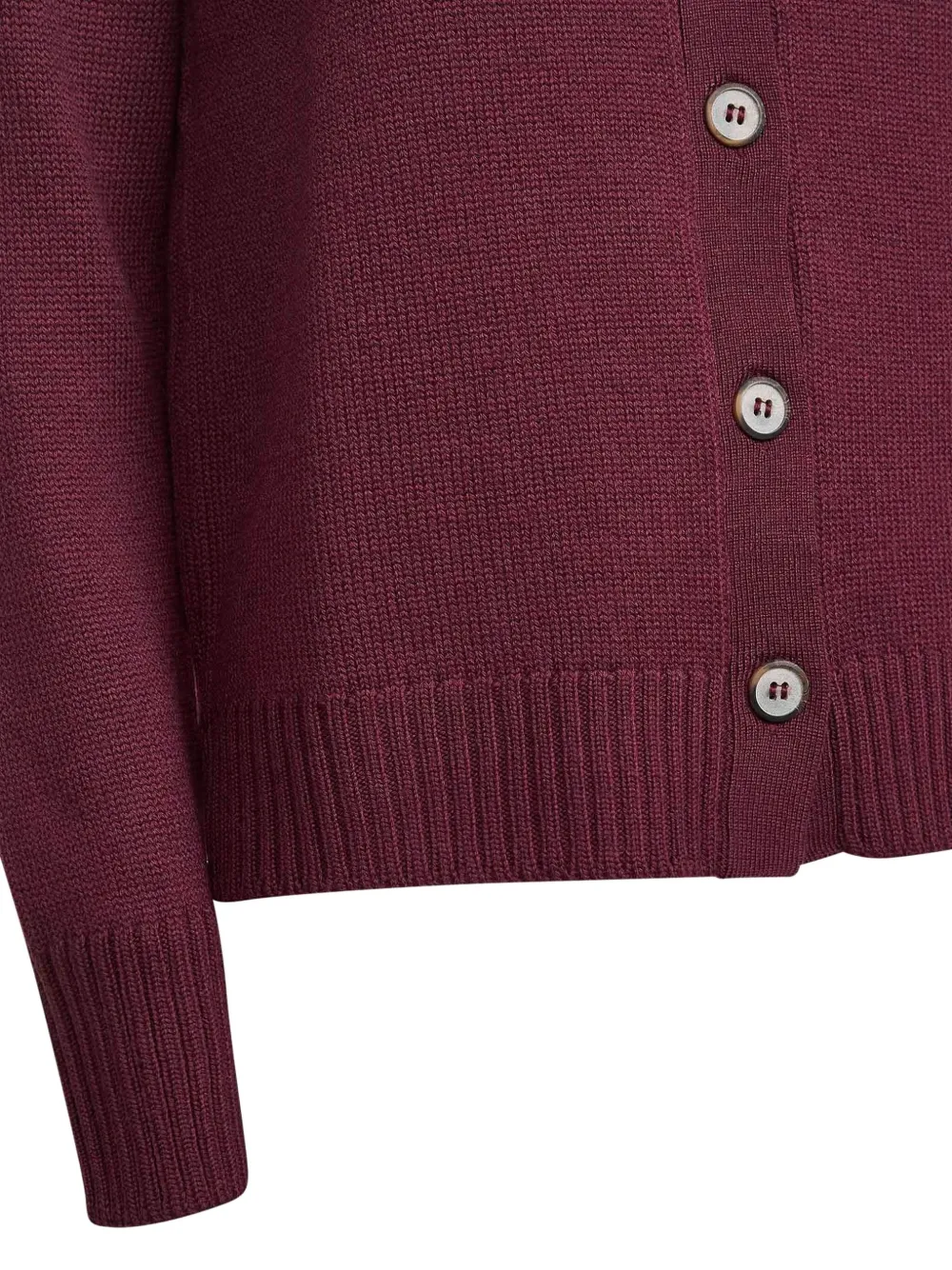 Blanca Vita Vest met V-hals en knoop Rood