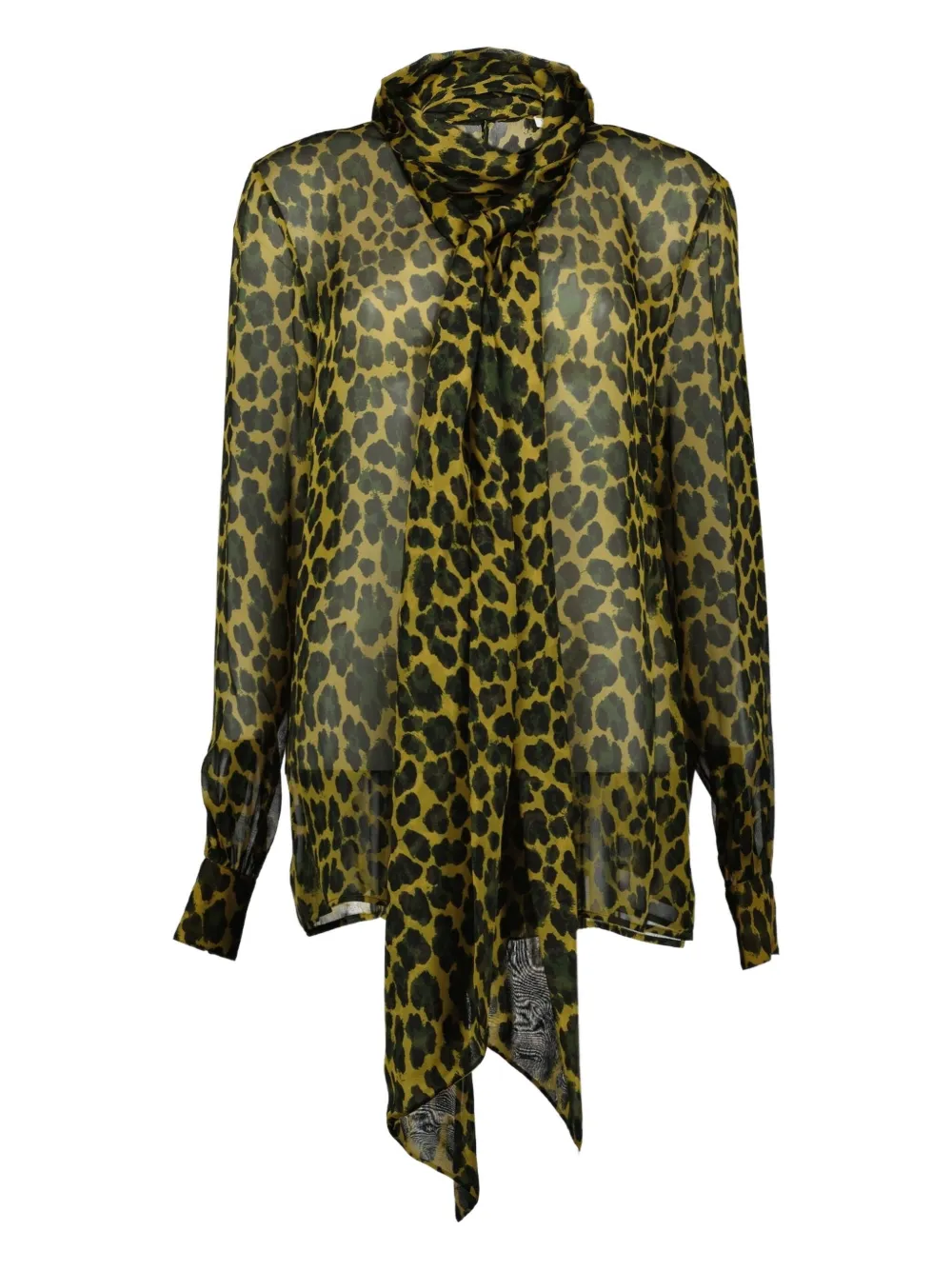 Saint Laurent leopard-print blouse | jaune | Image 1