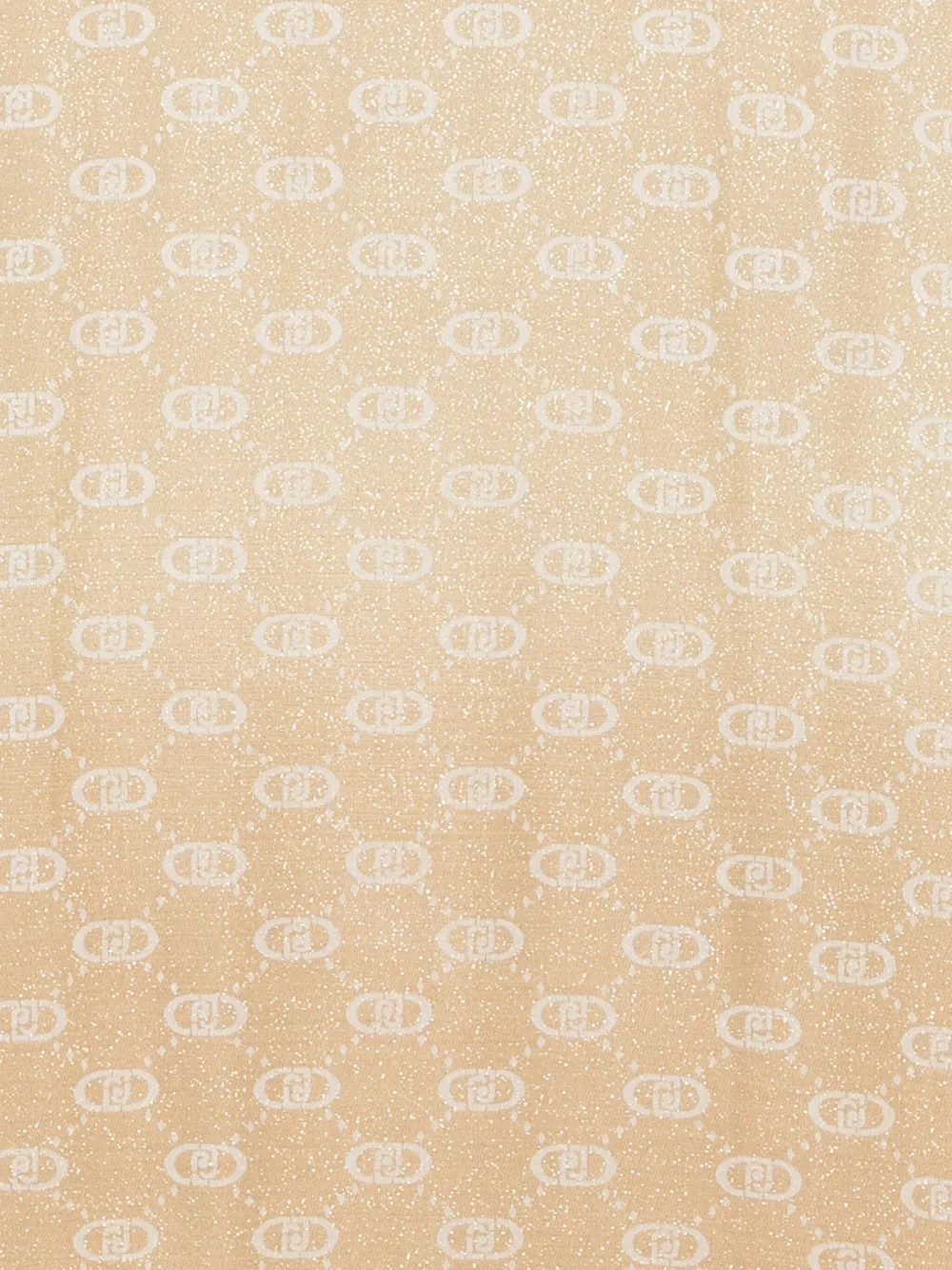 LIU JO monogram-pattern scarf - Goud