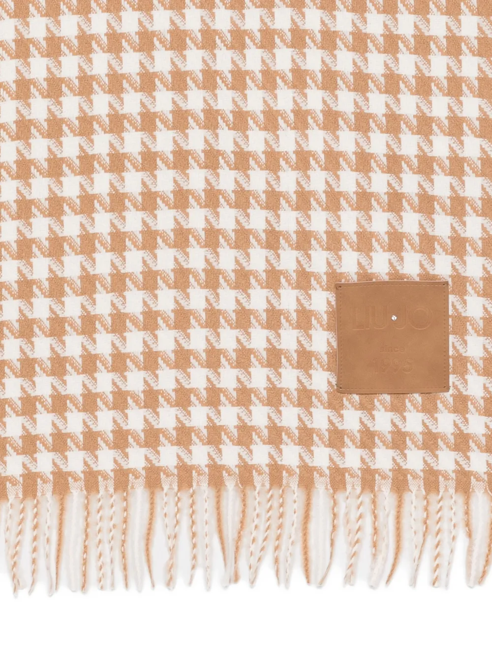 LIU JO fringed scarf - Beige