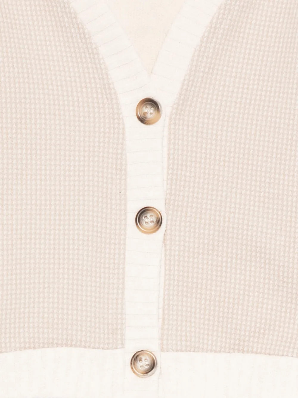 Miss Grant Kids Vest met dubbele rij knopen Beige