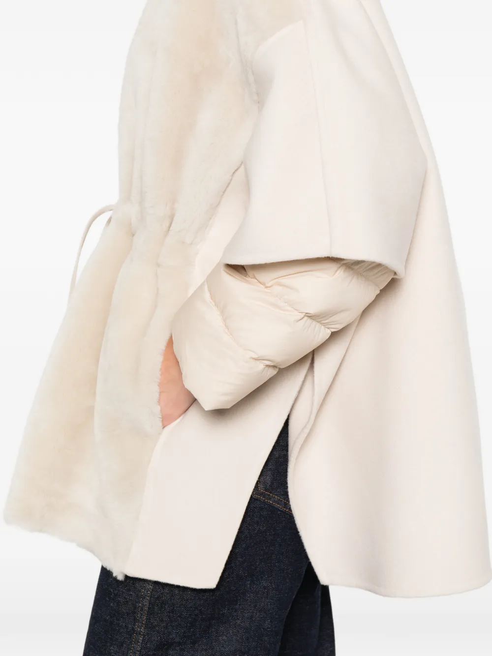 Moorer Raja jack met lange mouwen Beige