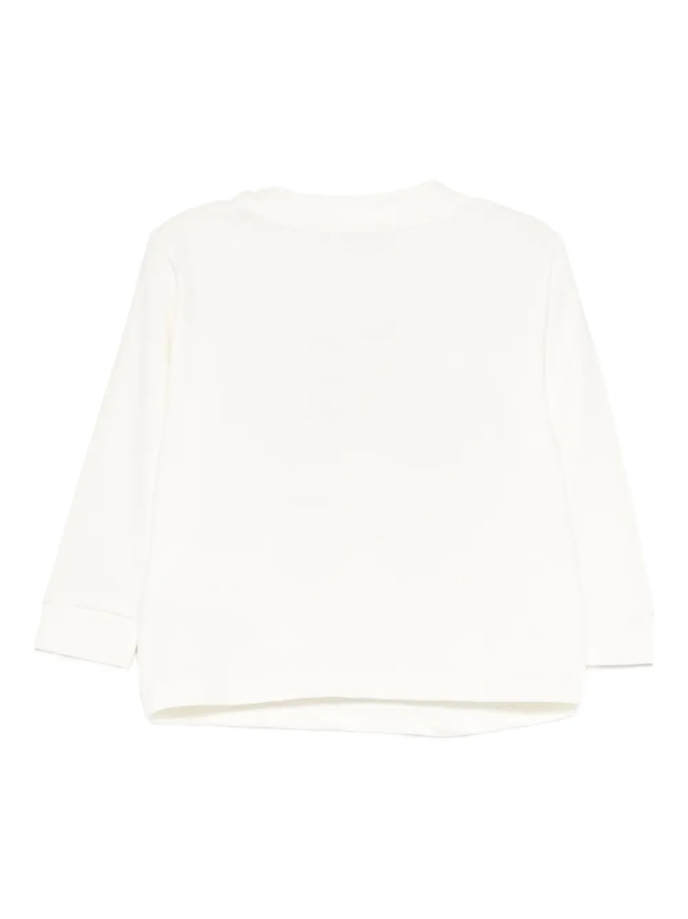 Miss Grant Long Sleeve Bear-print T-shirt In White