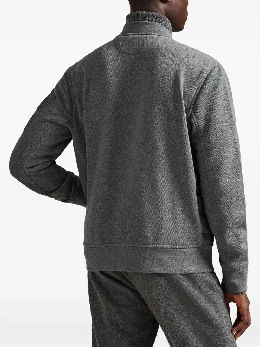 Polo Ralph Lauren Quilted Bomber Jacket In Gray