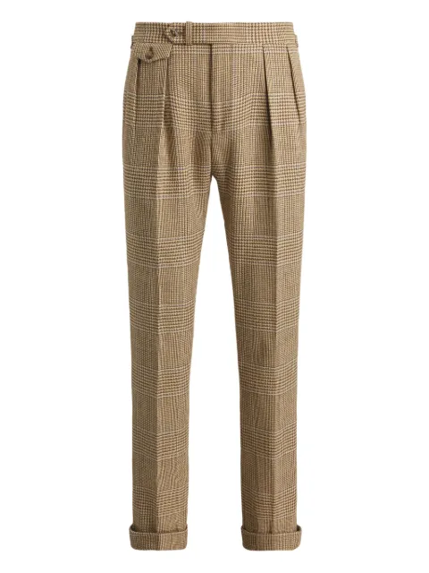 Polo Ralph Lauren double-pleated plaid trousers
