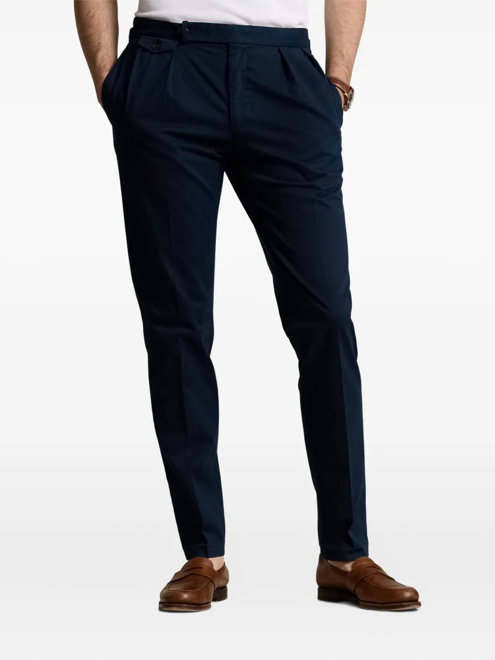 Polo Ralph Lauren Straight plooibroek Blauw