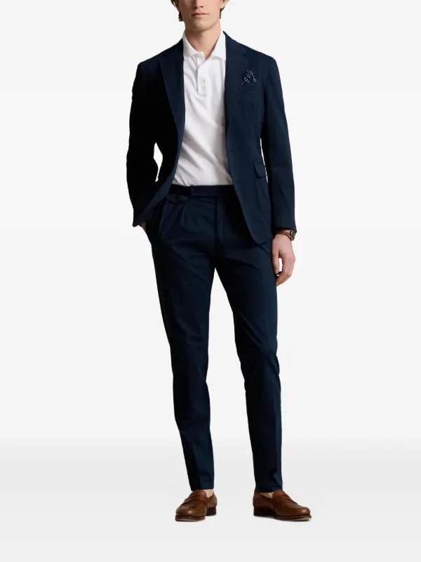 ralph lauren men's pleated dress pants Lauren Ralph Lauren Mens Classic-Fit Wool Plaid Dress Pants 44W x 32L Navy  at Amazon Men's Clothing store