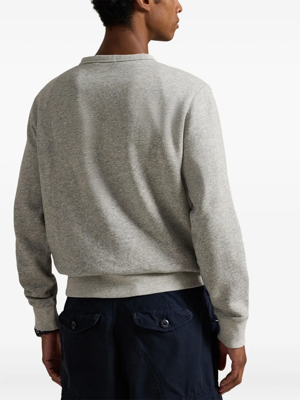 Polo Ralph Lauren Long-sleeve Crew-neck Sweatshirt In Neutral