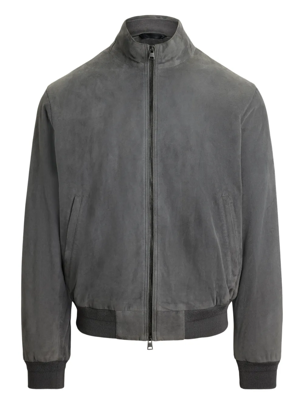 Polo Ralph Lauren ribbed-hem bomber jacket - Grigio