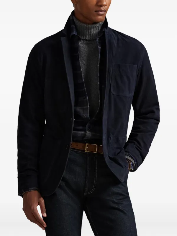 Polo Ralph Lauren スエード ジャケット | ブルー | FARFETCH JP