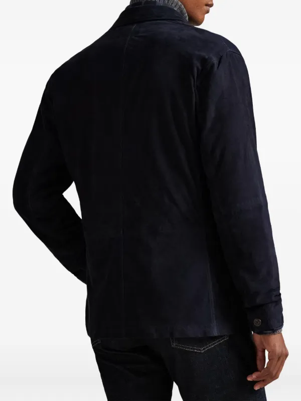 Polo Ralph Lauren スエード ジャケット | ブルー | FARFETCH JP