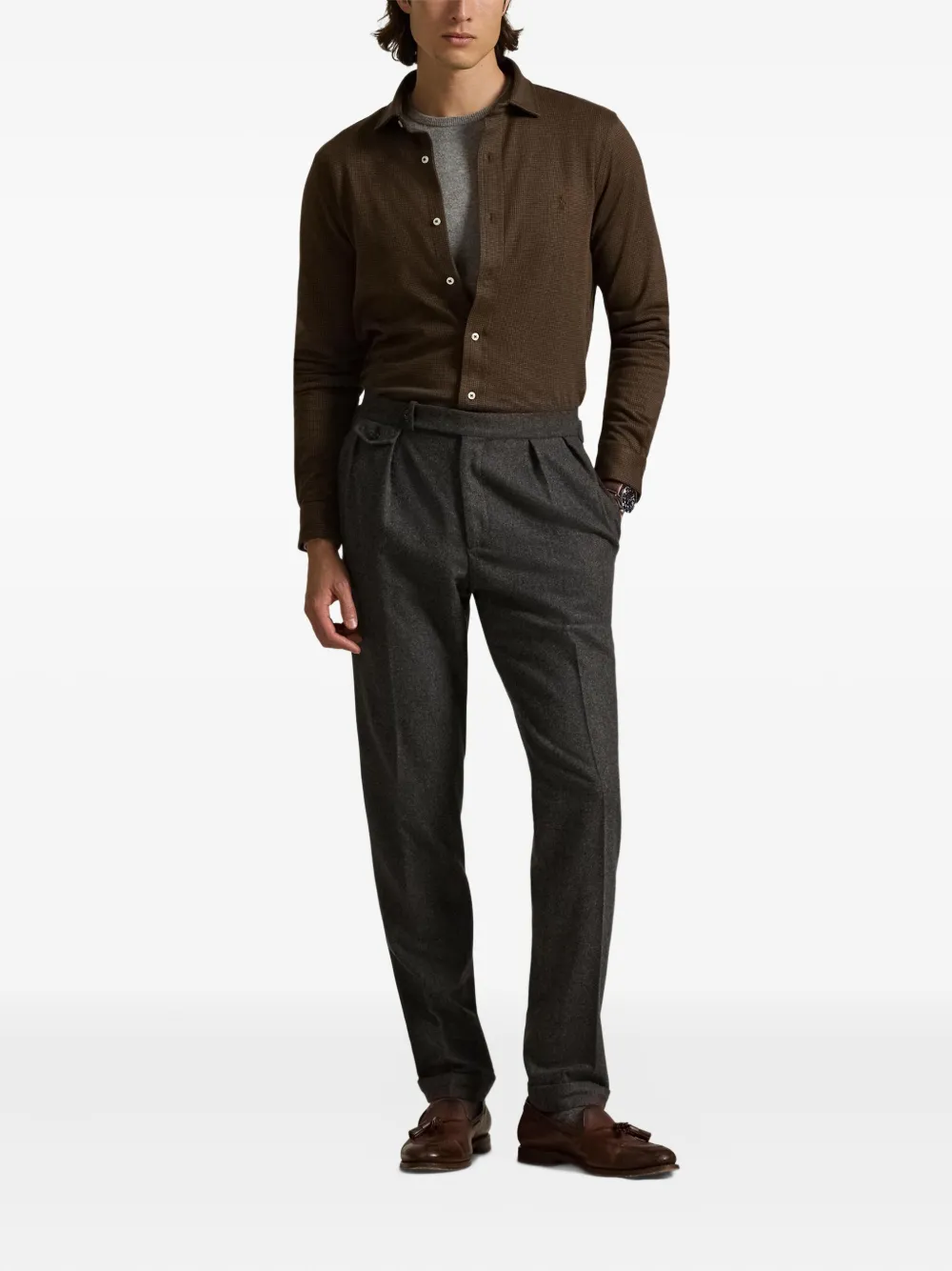 Polo Ralph Lauren Overhemd met lange mouwen Bruin
