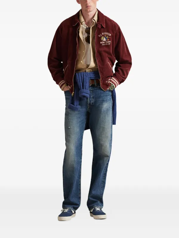 Polo Ralph Lauren Embroidered Bomber Jacket | Red | FARFETCH