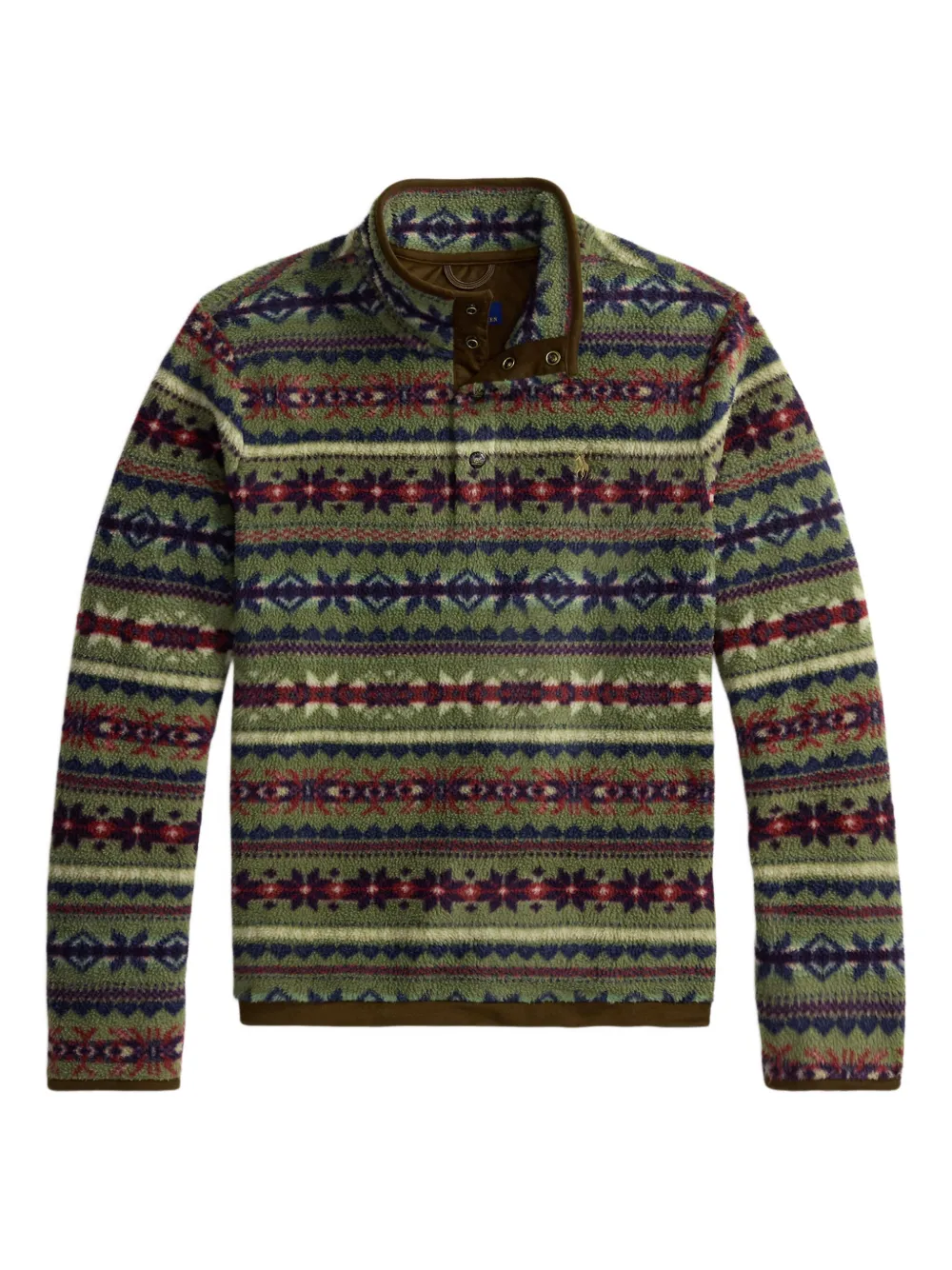 Polo Ralph Lauren patterned mock-neck sweater | Green | Image 1