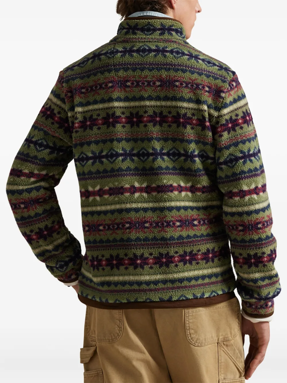 Polo Ralph Lauren Fair Isle-inspired Fleece Pullover In Multi