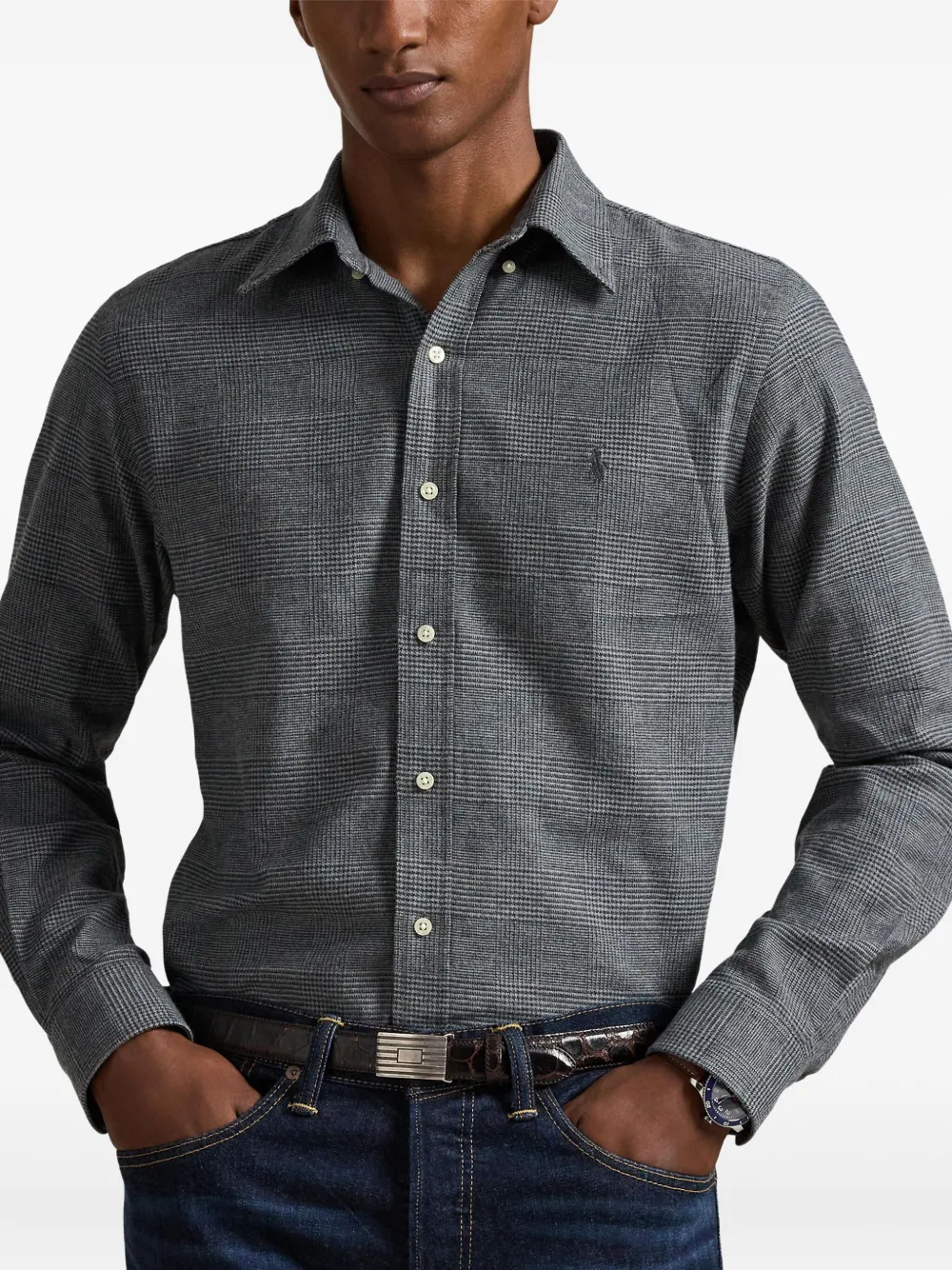 Polo Ralph Lauren Overhemd met lange mouwen Grijs