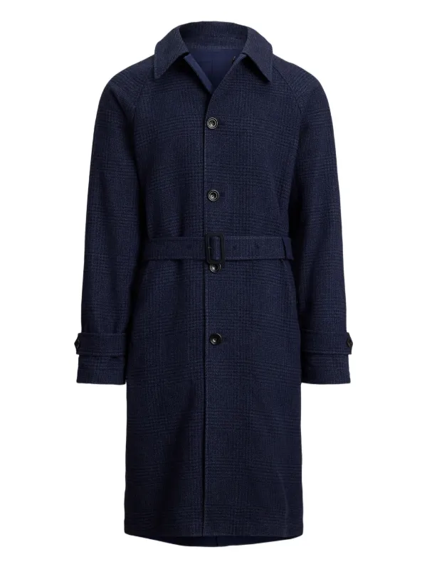 Polo Ralph Lauren チェック コート | ブルー | FARFETCH JP
