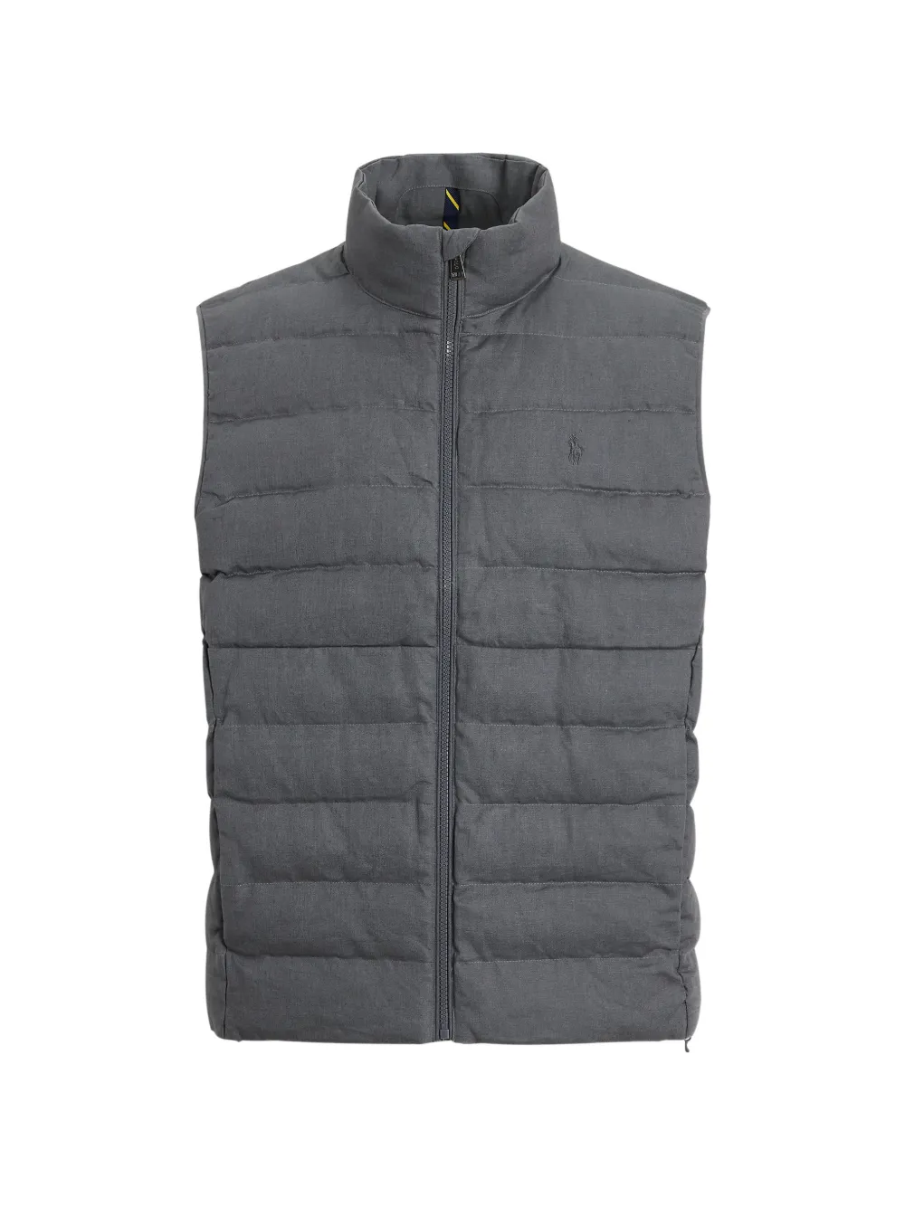 Polo Ralph Lauren woven quilted linen gilet - Grau