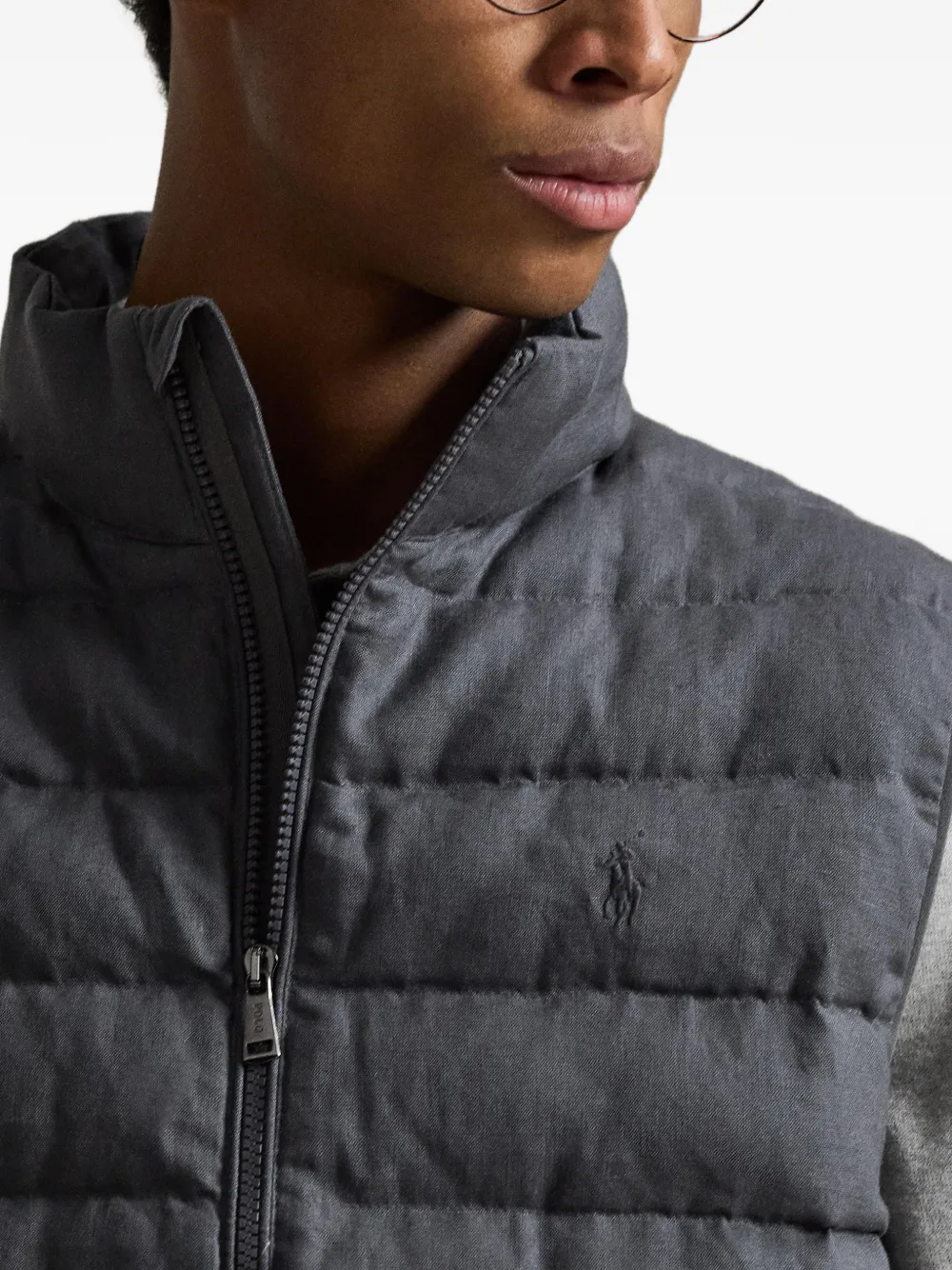 Polo Ralph Lauren Geweven linnen bodywarmer Grijs