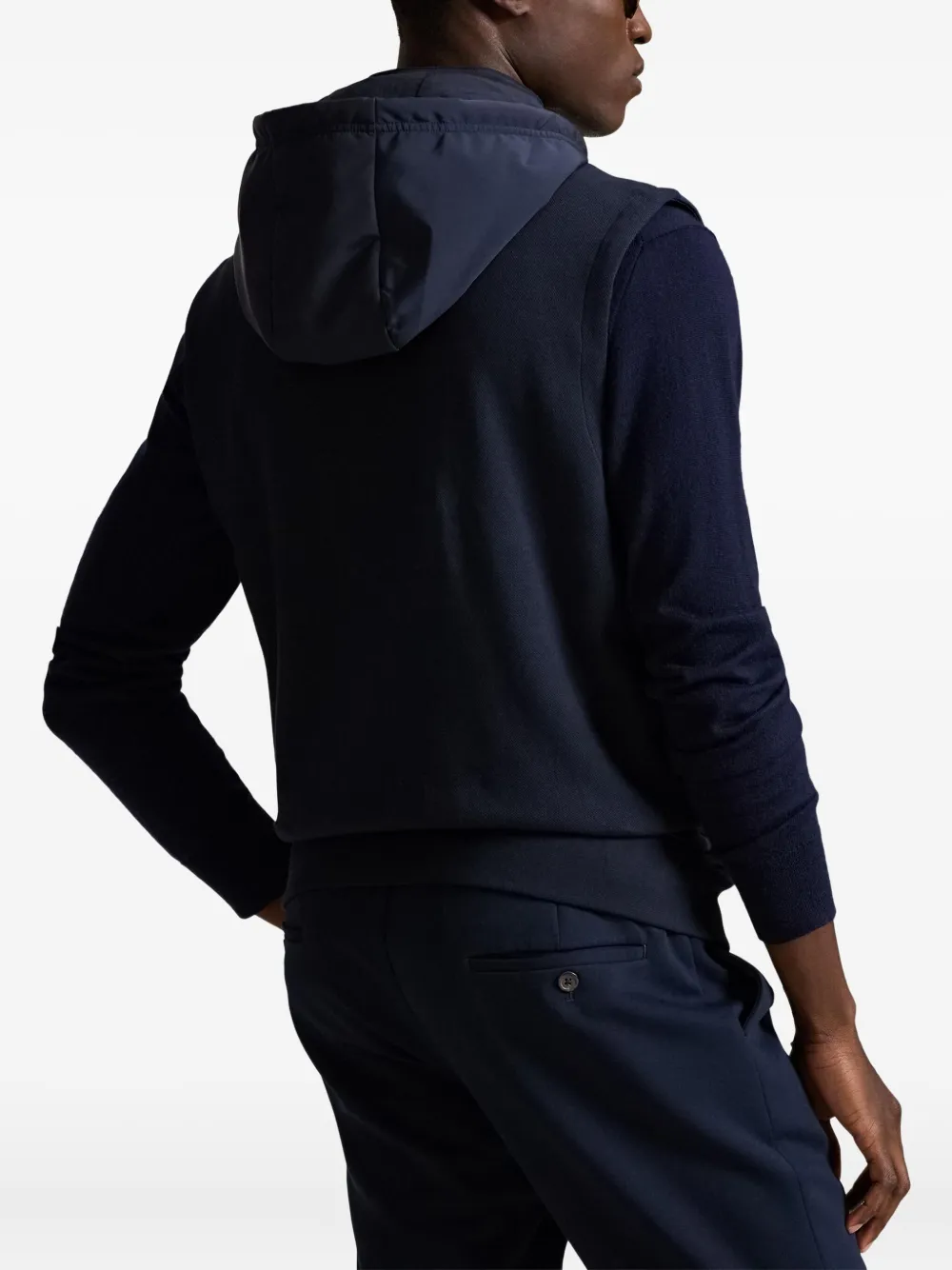 Polo Ralph Lauren Hooded Gilet In Blue