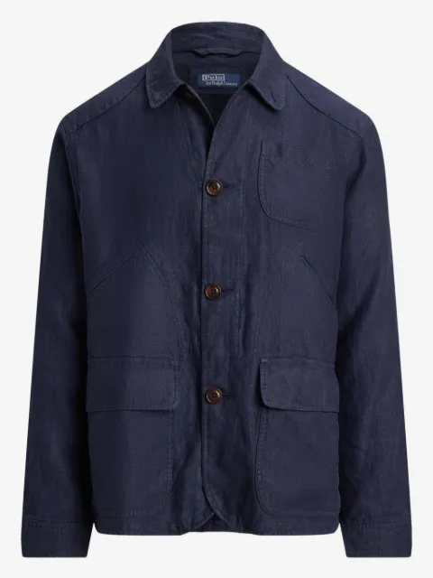 Polo Ralph Lauren chamarra de mezclilla con botones