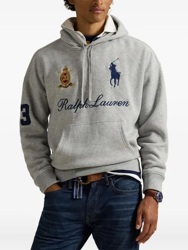 Polo Ralph Lauren グレー パーカー XL ベア　メンズ Polo Ralph Lauren グレー パーカー Lサイズ Polo Ralph Lauren グレー