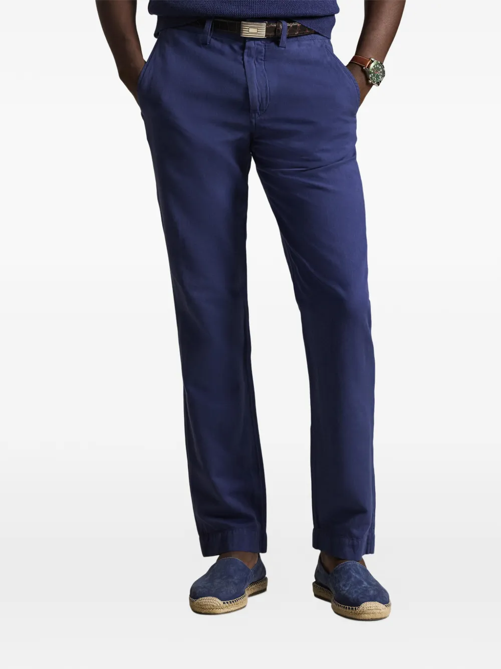Polo Ralph Lauren フラットフロント パンツ | ブルー | FARFETCH JP