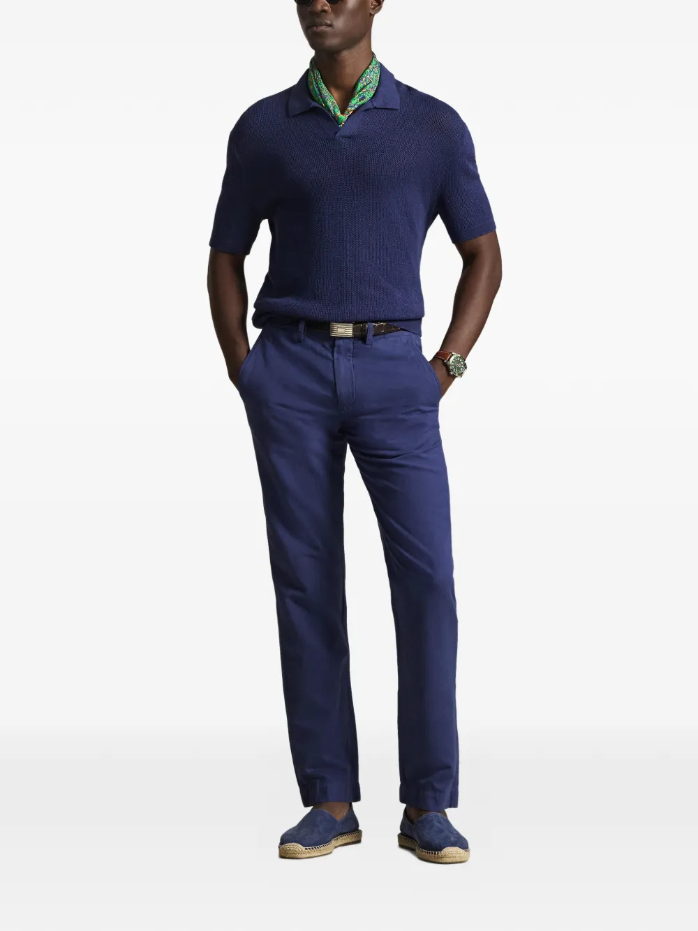 Polo Ralph Lauren Broek met platte voorkant Blauw